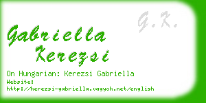 gabriella kerezsi business card